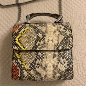 ZARA snake print crossbody bag